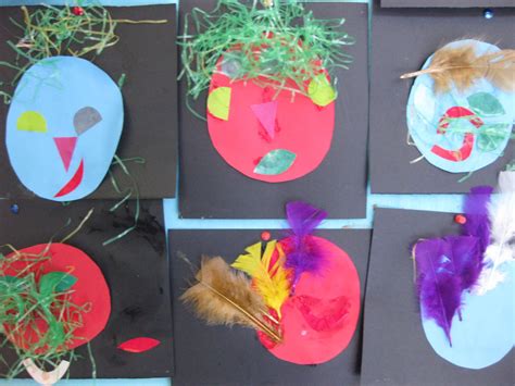 thirtynine playgroup art  craft faces