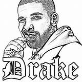 Drake Lineart sketch template