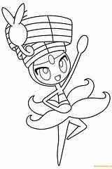 Pokemon Coloring Pages Meloetta Pirouette Lineart Printable Color Kleurplaten Print Colouring Drawing Online Supercoloring Deviantart Coloringpagesonly Sheets Getdrawings Coloriage Kids sketch template