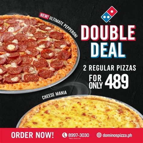 double deal promo   pizzas   price    dominos deals pinoy