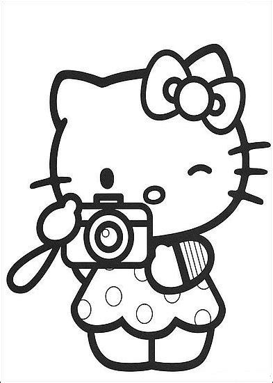 kitty hobby photographing coloring pages disney coloring pages