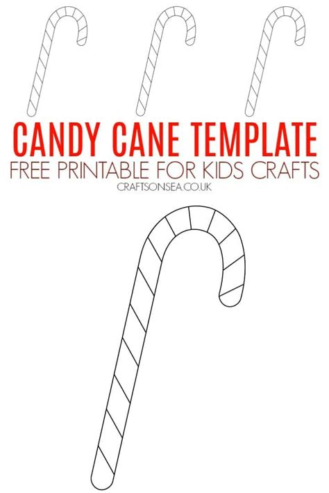 candy cane template  printable crafts  sea