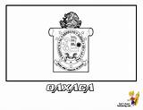 Flag Oaxaca Coloring State Mexico Print Yescoloring Marvelous States sketch template