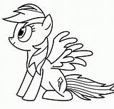 Dash Rainbow Little Pony Coloring Pages Lovely Color Outline Coloringpagesonly Print sketch template