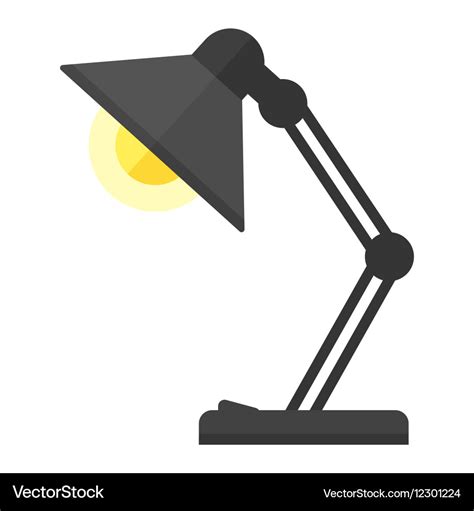 cartoon lamp royalty  vector image vectorstock