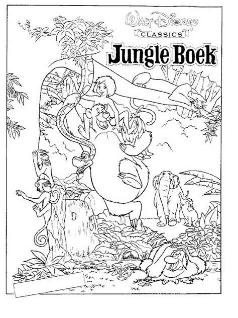 kids  funcom coloring page jungle book jungle book