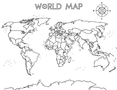 world map coloring pages world map printable world map outline