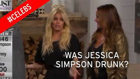 Was Jessica Simpson Drunk On Tv Show Star Slurs Her Words As She Flogs