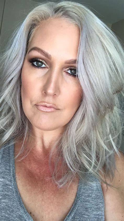 silver hair silver hair silver haired beauties grey hair inspiration