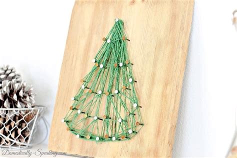 string art christmas tree domestically speaking