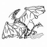 Draken Drache Chinesischer Skelet Ausmalbild Dino Draak Kleurplaten Enge Malvorlagen Q4 sketch template