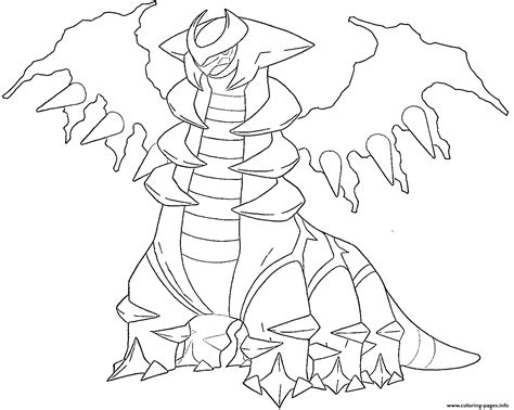 giratina pages coloring pages