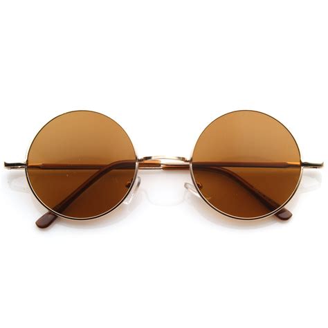 retro hippie fashion metal color lens sunglasses zerouv