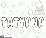 Krista Name Coloring Pages Girl Czech Tatyana Tatiana Variant Names Oncoloring sketch template