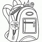 Backpack Coloring School Printable Kids Pages Singular Entitlementtrap sketch template