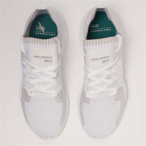 lyst adidas originals eqt support adv primeknit footwear white  white  men