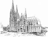 Cologne Cathedral Clipart Drawing Cliparts Clip Architecture Etc Original Usf Edu Small Medium Large sketch template