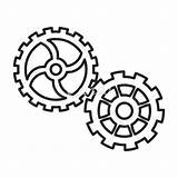 Cogs Drawing Steampunk Gears Drawings Wheels Paintingvalley Collection Cog Getdrawings Gear sketch template