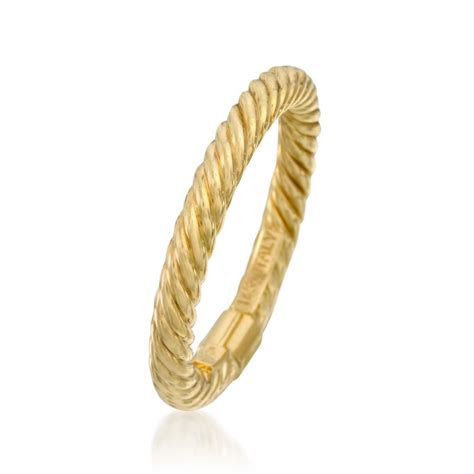 kt yellow gold stackable twisted ring twisted gold ring twist ring rose gold