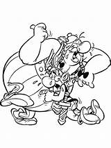 Coloring Obelix Fun Kids Asterix Visit Astrix sketch template