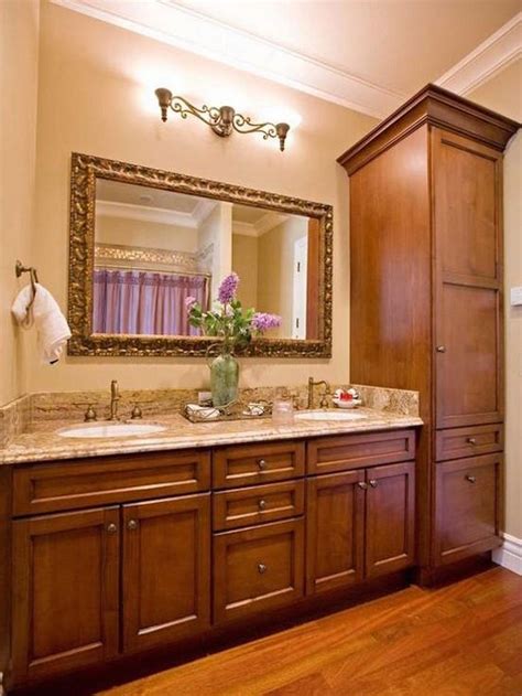 inspiring traditional tall bathroom cabinet ideas   bathroom
