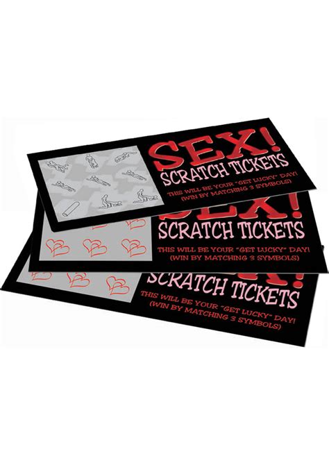 Sex Scratch Tickets 8 Per Pack Wholesale Adult Toys