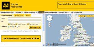 aa route planner route finder
