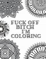 Coloring Fuck Off Bitch sketch template