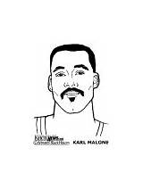 Sportspeople Karl Malone sketch template