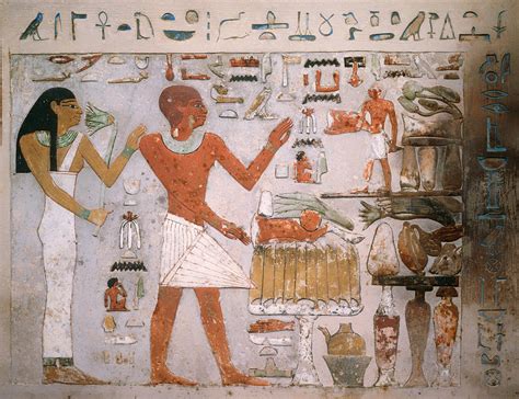 egyptian wall fragment from the tomb of amenemhet and wife hemet