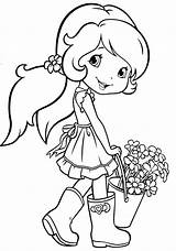 Strawberry Shortcake Coloring Pages Cute Disney Girl Sheets Fresita Princess Books Gardening Kids Girls Mandala sketch template