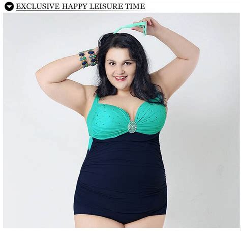 2015 New Style 2xl 6xl Rhinestone Bathing Suits Women Plus Size