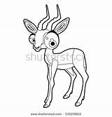 Coloring Impala Pages Getcolorings Animal sketch template