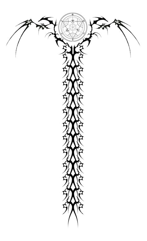 Top 116 Spine Tattoo Sketches