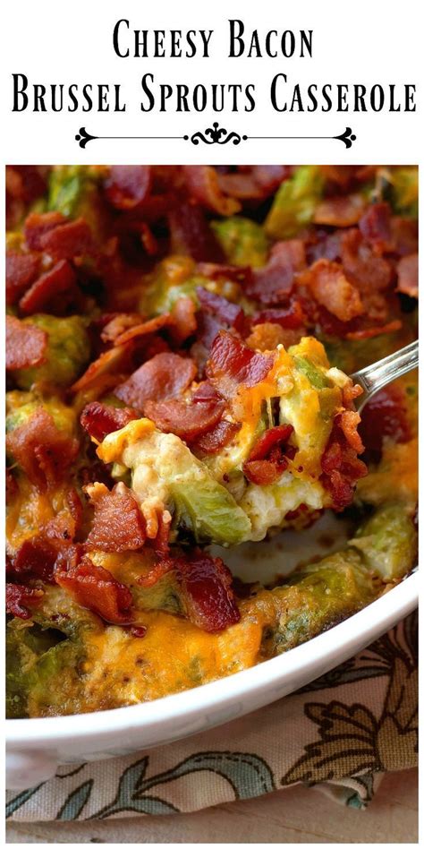 bacon and brussel sprouts cheesy bacon brussel sprouts