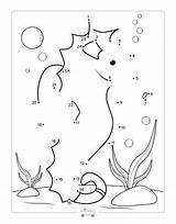 Dot Seahorse Dots Itsybitsyfun Bitsy Itsy Extreme sketch template