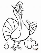 Coloring Pages Thanksgiving Turkey sketch template