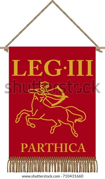 vector standard ancient roman legio iii stock vector royalty free