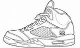 Jordan Coloring Drawing Pages Air Shoes Jordans Shoe Nike Sneakers Basketball Retro Michael Sneaker Printable Drawings Template Sheets Kids Book sketch template