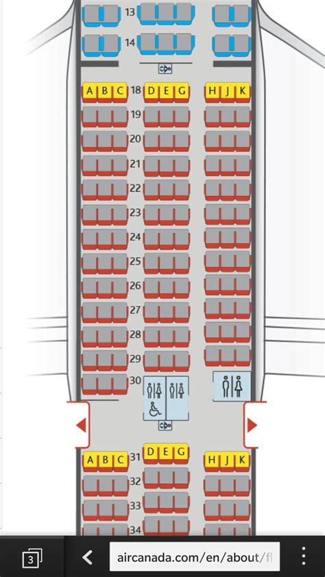 Air Canada Seat Plan 789