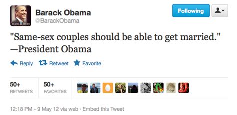 Obama’s Same Sex Marriage Support Tweet Goes Viral