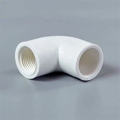 1 2 inch 90 degree beriwal upvc thread elbow for pipe fitting at rs 3