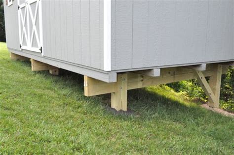 build  post beam shed foundation   slope