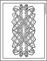 Knots Macrame Colorwithfuzzy Gaelic sketch template