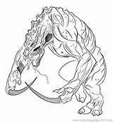 Lizard Coloring Pages Frilled Monitor Printable Colouring Color Reptile Getdrawings Online Getcolorings Drawing sketch template