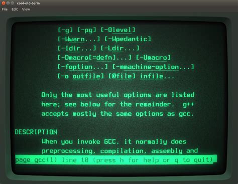 cool  term  retro styled terminal emulator