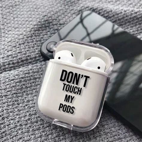 funny quote airpods clear case cover  apple airpods etsy uk earphone case airpod case case