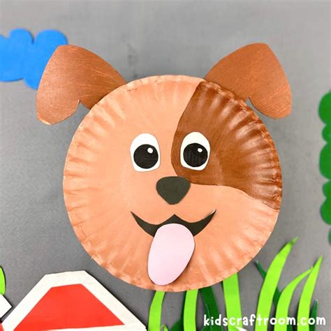 paper plate puppy dog craft  kids kids craft room