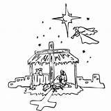 Kerststal Ster Kruis Religie Kerstmis Craciun Kerst Colorat Kleurplaten Craciunul Jezus Sfatulmamicilor Nasterea Domnului Ziua Iisus Geboren sketch template
