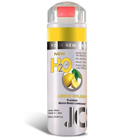 system jo h20 flavoured lubricant lemon splash 150ml disc sex toys b
